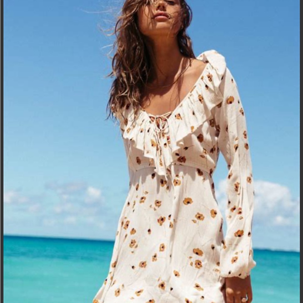 Bohemian ruffle dress